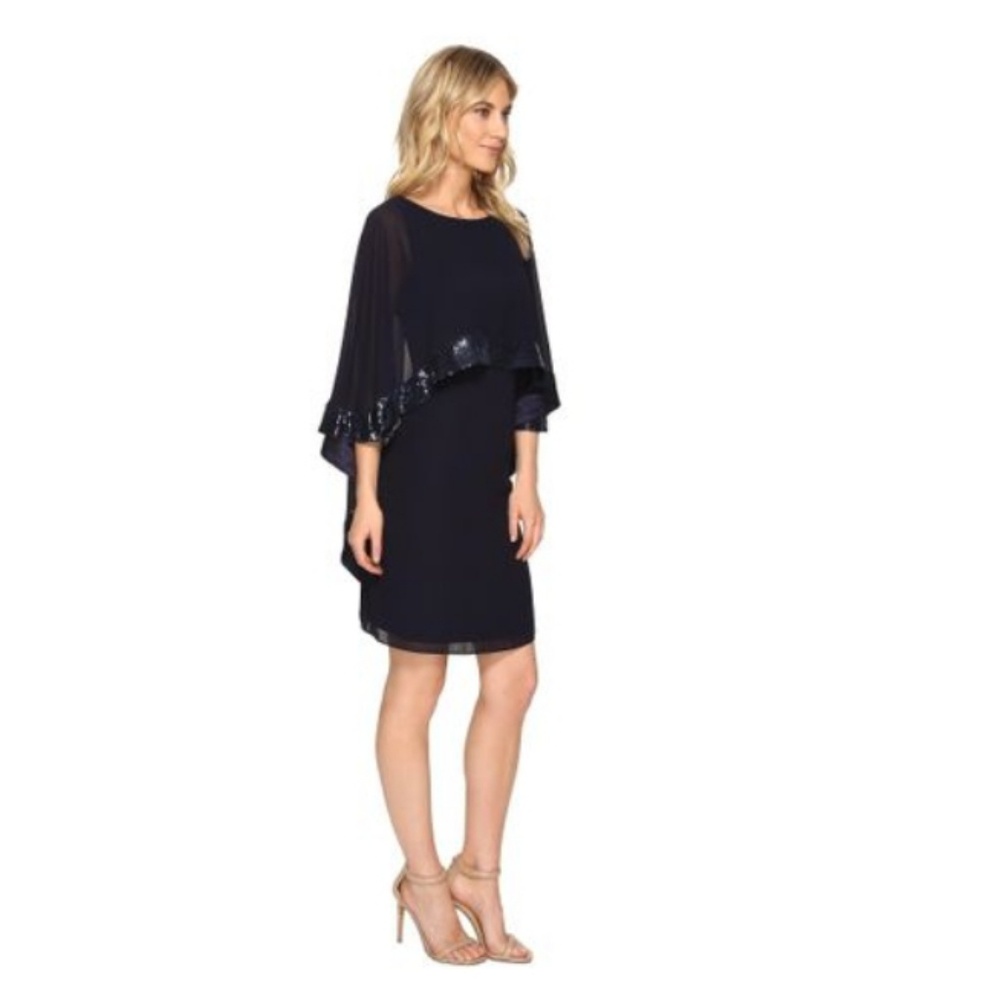 Vince Camuto® Mini Dress Sheath Silhouette. - Picture 4 of 8